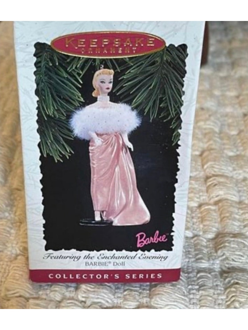 Vintage Retro Hallmark Barbie Doll Christmas Ornament 1996 New In Box